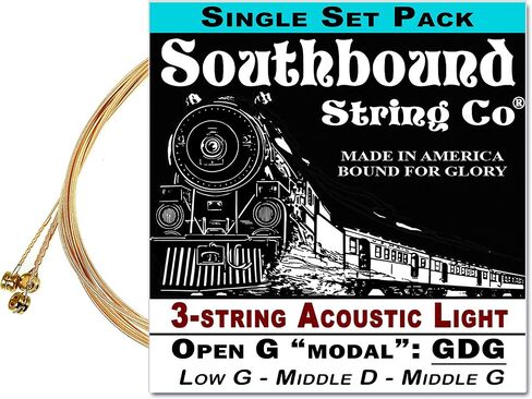 3-String Open G"GDG" Modal/Blues String Sets - (Low G High D High G) in Kuwait