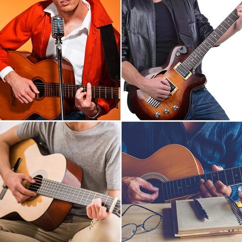 3 مجموعات من خيوط الغيتار الصوتية استبدال خيوط الغيتار الصلب (الذهب ، النحاس ، متعدد الألوان) مع 9 قطع من سيليلويد غيتار اللقطات 3 أحجام لـ المبتدئين في الجيتار الصوتي الكهربائي in Saudi Arabia