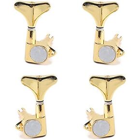 ROSENICE Guitar Bass Tuning Pegs Machine Heads Bass Replacement Parts Gold 2R2L in Saudi Arabia
