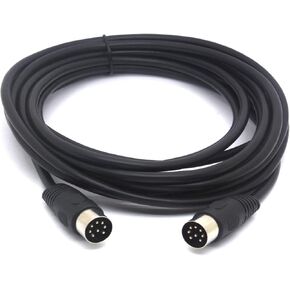 PIIHUSW Long 8 PIN DIN Cable Male to Male MIDI Extension Cord for Bang and Olufsen B&O PowerLink mk 2 BeoLab (3 Meter) in Saudi Arabia