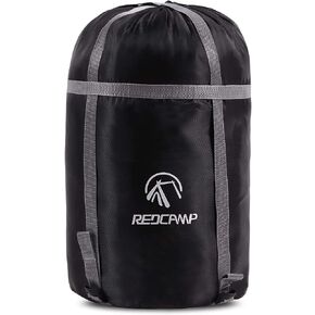 REDCAMP Sleeping Bag Stuff Sack, Black M, L, XL and XXL Compression Sack, Great for Backpacking and Camping