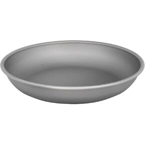 TiTo Titanium Plate Dish Outdoor Camping Tableware Ultralight Round Fruit Titanium Alloy Dinner Dishes Pan for BBQ Hiking Picnic (3pcs) in Kuwait