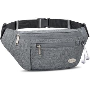 Entchin Water-Resistant Fanny Pack, 4-Zipper Belt Bag in Kuwait
