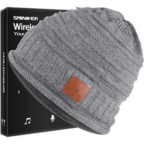 SMINIKER قبعة صغيرة لاسلكية قبعة موسيقية للرياضات الخارجية وهدايا عيد الميلاد للمراهقين الرجال والنساء باللون الرمادي in Kuwait
