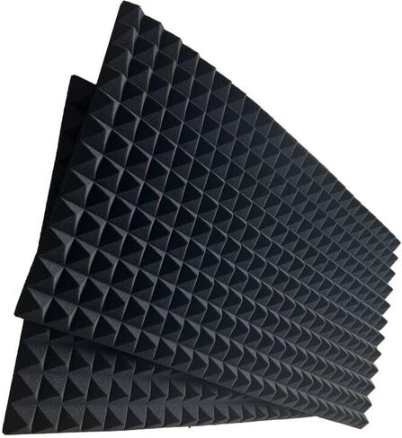 121.92 سم × 60.96 سم × 5.08 سم ألواح صوتية سوداء بلاط إسفين إسفنجي عازل للصوت، in Kuwait