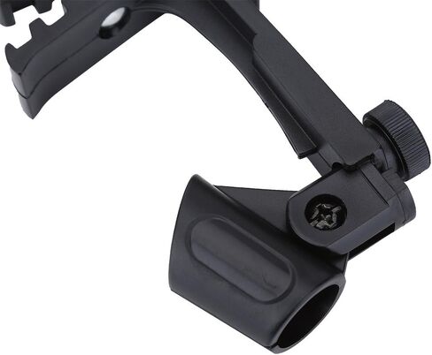 Bnineteenteam 2 قطعة مشبك على حامل الطبل، ميكروفون طبل مشبك مشبك تثبيت قابل للتعديل مقاوم للصدمات (أسود) in Kuwait