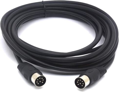 PIIHUSW Long 8 PIN DIN Cable Male to Male MIDI Extension Cord for Bang and Olufsen B&O PowerLink mk 2 BeoLab (3 Meter) in Saudi Arabia