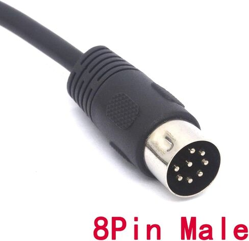 PIIHUSW Long 8 PIN DIN Cable Male to Male MIDI Extension Cord for Bang and Olufsen B&O PowerLink mk 2 BeoLab (3 Meter) in Saudi Arabia