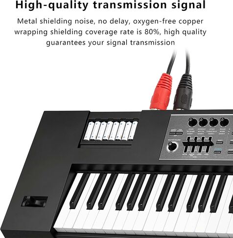 كابل XMSJSIY مزدوج MIDI مزدوج 5-Pin DIN MIDI إلى كابل DIN مزدوج 5 دبوس ذكر إلى ذكر واجهة رقمية للآلات الموسيقية سلك OFC لمركبات لوحات المفاتيح الرقمية كابل الصوت - 10 أقدام (3 أمتار) in Saudi Arabia