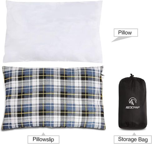 REDCAMP 2PCS Small Camping Pillow for Sleeping, Travel Pillow, Blue in Kuwait