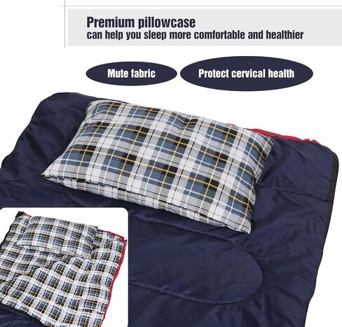REDCAMP 2PCS Small Camping Pillow for Sleeping, Travel Pillow, Blue in Kuwait