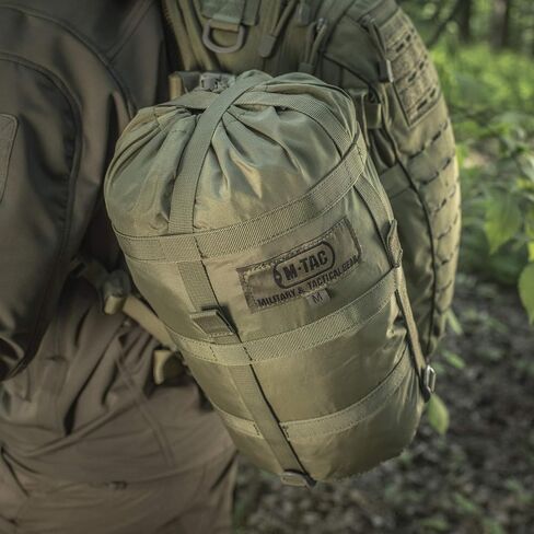 M-Tac Sleeping Bag Compression Stuff Sack Military Water Resistant Compression Bag Lightweight Nylon Compression Sack 12 Liters for Travel, Camping, Hiking, Outdoor (M - 24liters, Olive) in Saudi Arabia