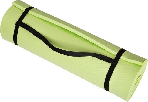 Sleeping Pad, Lightweight Non Slip Foam Mat with Carry Strap by Wakeman Outdoors (Thick Mattress for Camping, Hiking, Yoga and Backpacking) (Green) , 72 inches (L) x 24 inches (w) x 0.50 inch (H) in Saudi Arabia