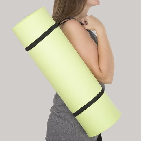 Sleeping Pad, Lightweight Non Slip Foam Mat with Carry Strap by Wakeman Outdoors (Thick Mattress for Camping, Hiking, Yoga and Backpacking) (Green) , 72 inches (L) x 24 inches (w) x 0.50 inch (H) in Saudi Arabia