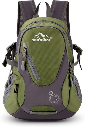 حقيبة ظهر Sunhiker لركوب الدراجات والمشي لمسافات طويلة مقاومة للماء حقيبة ظهر للسفر خفيفة الوزن وصغيرة الحجم M0714 (أخضر داكن) in Kuwait