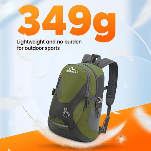 حقيبة ظهر Sunhiker لركوب الدراجات والمشي لمسافات طويلة مقاومة للماء حقيبة ظهر للسفر خفيفة الوزن وصغيرة الحجم M0714 (أخضر داكن) in Kuwait