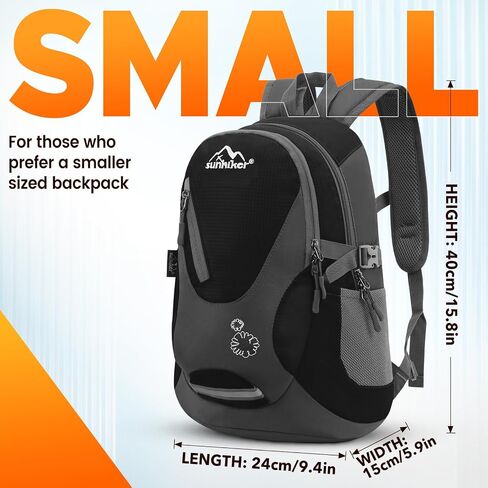 sunhiker Cycling Hiking Backpack Water Resistant Travel Backpack Lightweight SMALL Daypack M0714 (Navy Green) in Kuwait