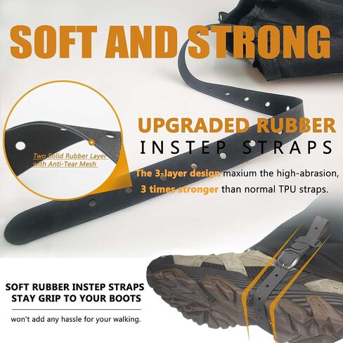 Frelaxy Leg Gaiters Ultra HIGH-Performance Hunting Gaiters, 100% Waterproof Hiking Gaiters with Upgraded Rubber Foot Strap, Adjustable Snow Boot Gaiters in Saudi Arabia