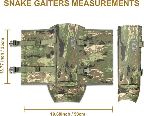 Snake Gaiters for Hunting: Durable Snake Guards, Snake Gaiter Leggings for Men & Women, Snake Bite Protection for Lower Legs, Snake Proof Gaiters with Adjustable Size in Kuwait