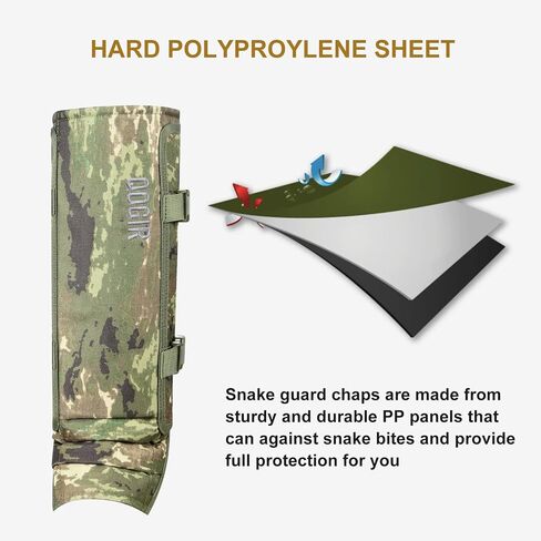 Snake Gaiters for Hunting: Durable Snake Guards, Snake Gaiter Leggings for Men & Women, Snake Bite Protection for Lower Legs, Snake Proof Gaiters with Adjustable Size in Kuwait