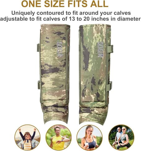 Snake Gaiters for Hunting: Durable Snake Guards, Snake Gaiter Leggings for Men & Women, Snake Bite Protection for Lower Legs, Snake Proof Gaiters with Adjustable Size in Kuwait