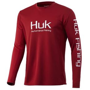HUK Men's Icon X Long Sleeve Fishing Shirt with Sun Protection