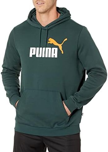 PUMA Men's Essentials+ Big Logo Fleece Hoodie in Saudi Arabia