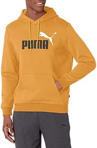 PUMA Men's Essentials+ Big Logo Fleece Hoodie in Saudi Arabia