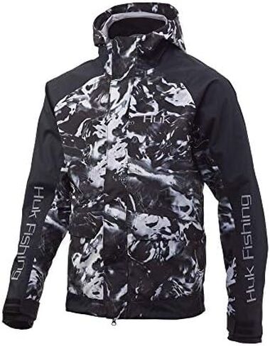 HUK Men's Tournament Wind & Water Proof Rain Jacket in Saudi Arabia