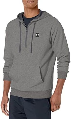 سترة بغطاء رأس Rival Fleece للرجال من Under Armour بسحاب 1/2 in Kuwait