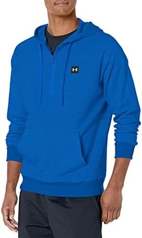 سترة بغطاء رأس Rival Fleece للرجال من Under Armour بسحاب 1/2 in Kuwait