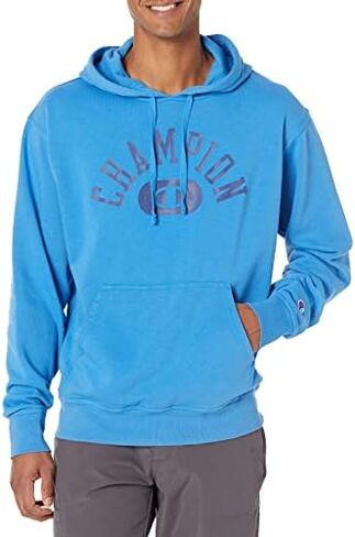 قميص ثقيل بقلنسوة رجالي بطل كلاسيكي مطبوع عليه شعار فرقة شامبيون in Kuwait