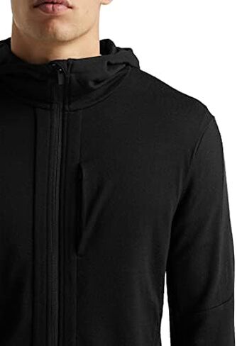 ICEBREAKER Men's Quantum Iii Long Sleeve Wool Athletic Zip Up Hoodie in Saudi Arabia