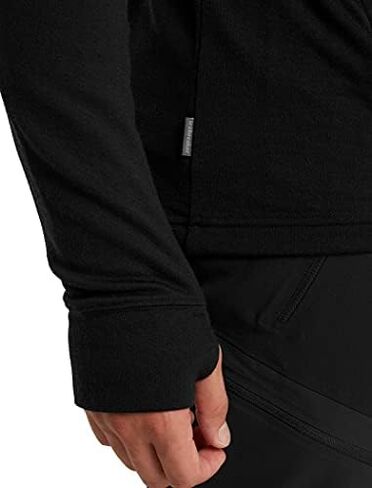 ICEBREAKER Men's Quantum Iii Long Sleeve Wool Athletic Zip Up Hoodie in Saudi Arabia