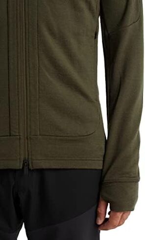 ICEBREAKER Men's Quantum Iii Long Sleeve Wool Athletic Zip Up Hoodie in Saudi Arabia