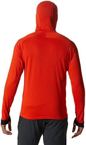 Mountain Hardwear Men's Polartec Power Grid Full Zip Hoody for Climbing, Hiking, and Camping | Breathable and Insulated in Saudi Arabia