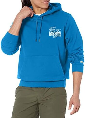 Lacoste Adult's Long Sleeve Print Hooded Sweatshirt in Kuwait