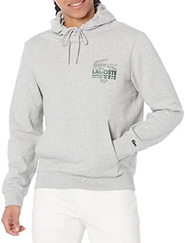 Lacoste Adult's Long Sleeve Print Hooded Sweatshirt in Saudi Arabia