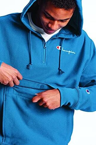 Champion Men's Reverse Weave Anorak with 1/4 Zip Hood in Saudi Arabia