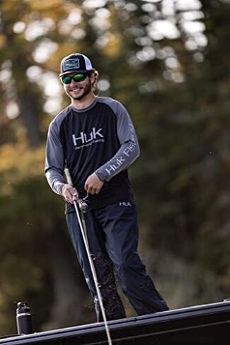 HUK Men's Double Header Long Sleeve | Sun Protecting Fishing Shirt in Saudi Arabia