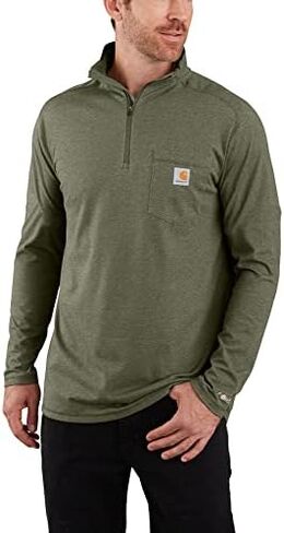 Carhartt Men's 104255 Force® Relaxed Fit Quarter Zip Pocket T-Shirt in Kuwait