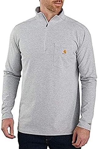Carhartt Men's 104255 Force® Relaxed Fit Quarter Zip Pocket T-Shirt in Kuwait