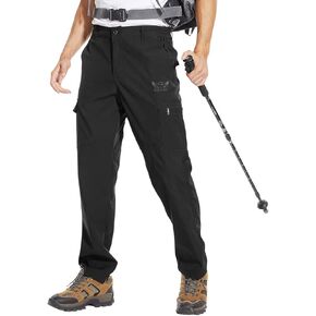 سراويل TERODACO للرجال للتنزه في الهواء الطلق سريعة الجفاف وخفيفة الوزن ومقاومة للماء وجيوب متعددة قابلة للتمدد وقابلة للتنفس in Kuwait