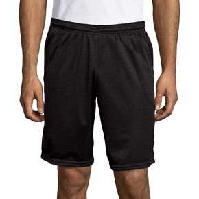 Hanes Sport Men's Mesh Pocket Shorts, Men’s Performance Gear Shorts, Men’s Athletic Shorts, 9" Inseam in Kuwait