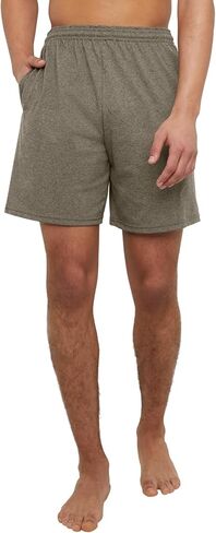 Hanes Men's Athletic Shorts, Favorite Cotton Jersey Shorts, Pull-On Knit Shorts with Pockets, Knit Gym Shorts, 7.5" Inseam in Kuwait