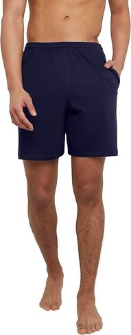 Hanes Men's Athletic Shorts, Favorite Cotton Jersey Shorts, Pull-On Knit Shorts with Pockets, Knit Gym Shorts, 7.5" Inseam in Kuwait