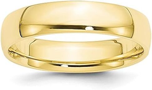 10k Yellow Gold 5mm Comfort Fit Plain Classic Wedding Band Ring in Saudi Arabia