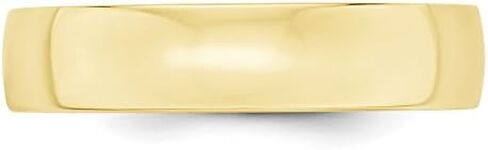 10k Yellow Gold 5mm Comfort Fit Plain Classic Wedding Band Ring in Saudi Arabia