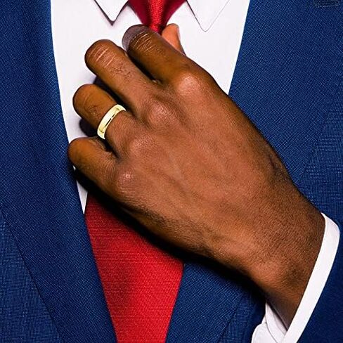 10k Yellow Gold 5mm Comfort Fit Plain Classic Wedding Band Ring in Saudi Arabia