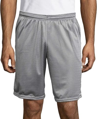 Hanes Sport Men's Mesh Pocket Shorts, Men’s Performance Gear Shorts, Men’s Athletic Shorts, 9" Inseam in Kuwait